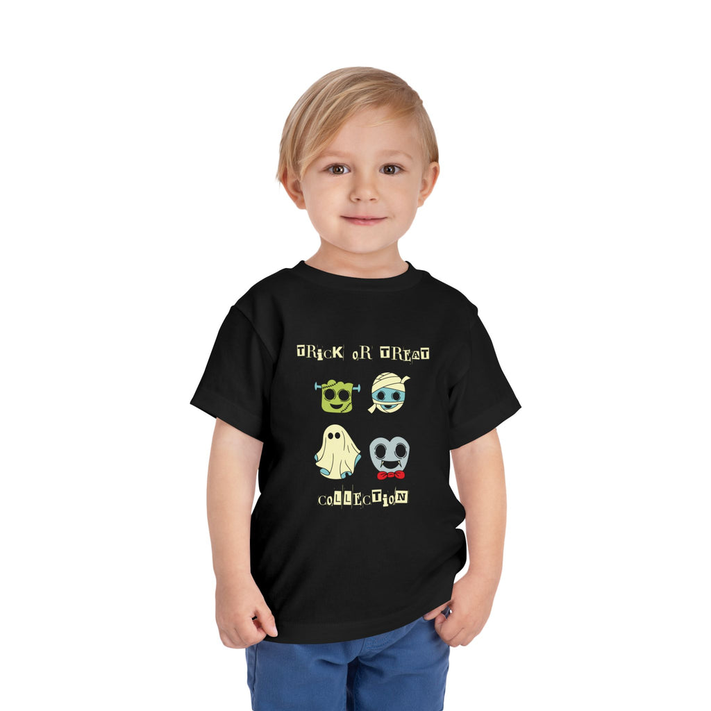 Halloween Toddler Tee, Trick or Treat Shirt, Kids Ghost Apparel, Cute Halloween Outfit, Spooky Toddler T-Shirt