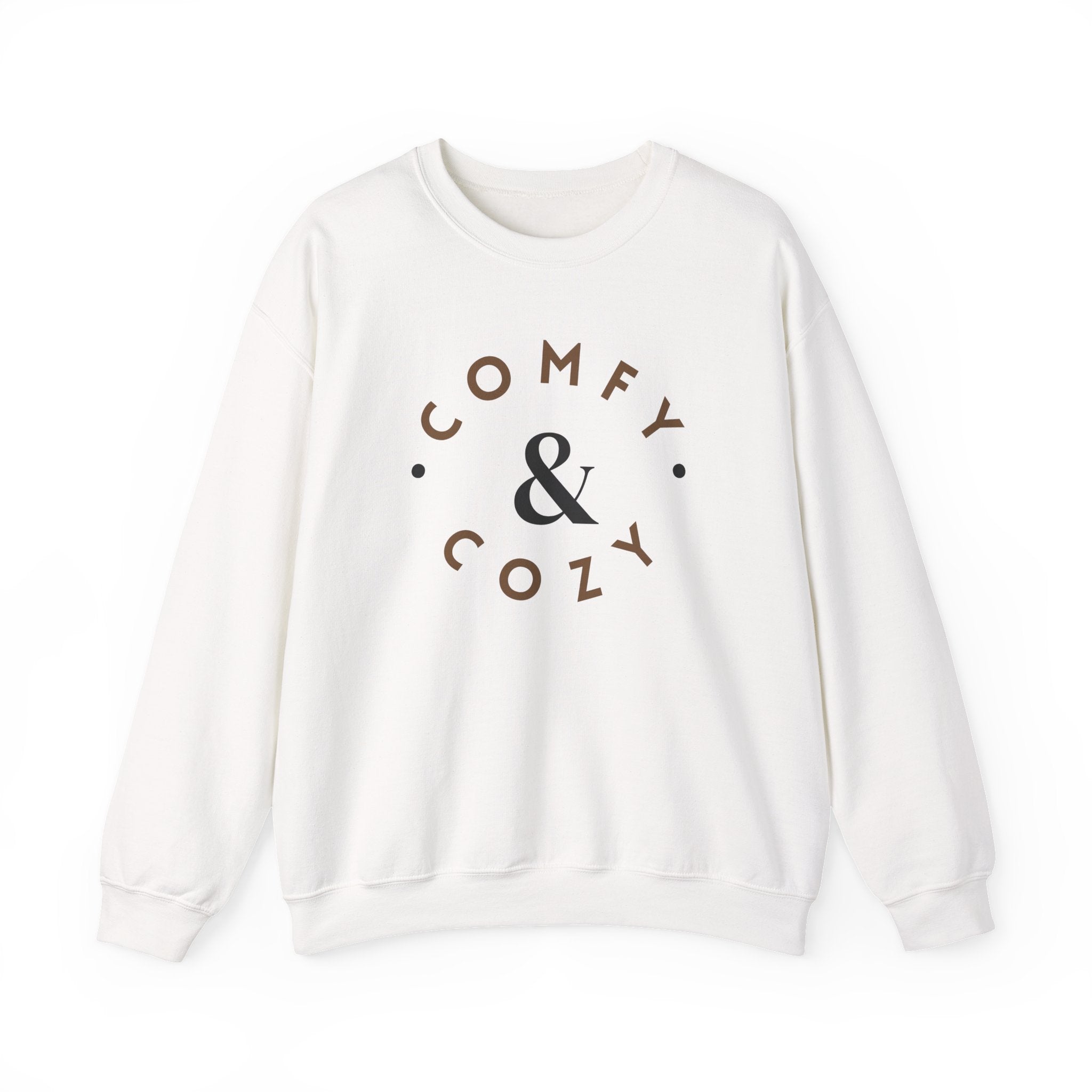 Comfy & Cozy Crewneck Sweatshirt — Minimal Neutral Lounge Pullover