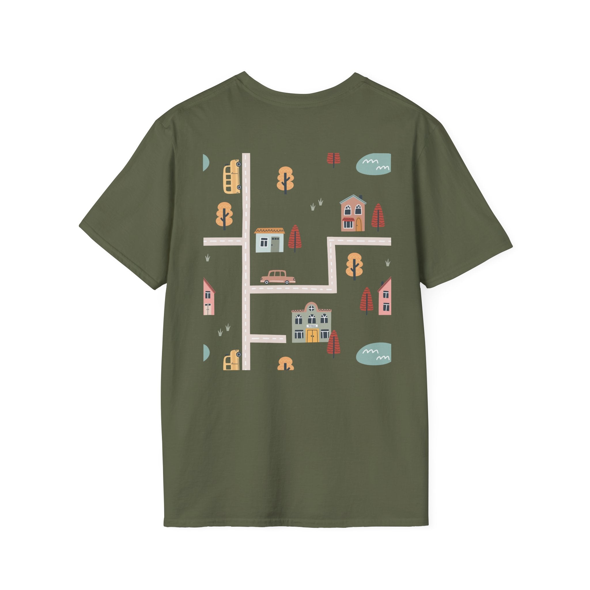 Cute Illustration T-Shirt for Cozy Vibes, Perfect Gift for Friends, Casual Wear, Home Decor, Warm Weather Fashion