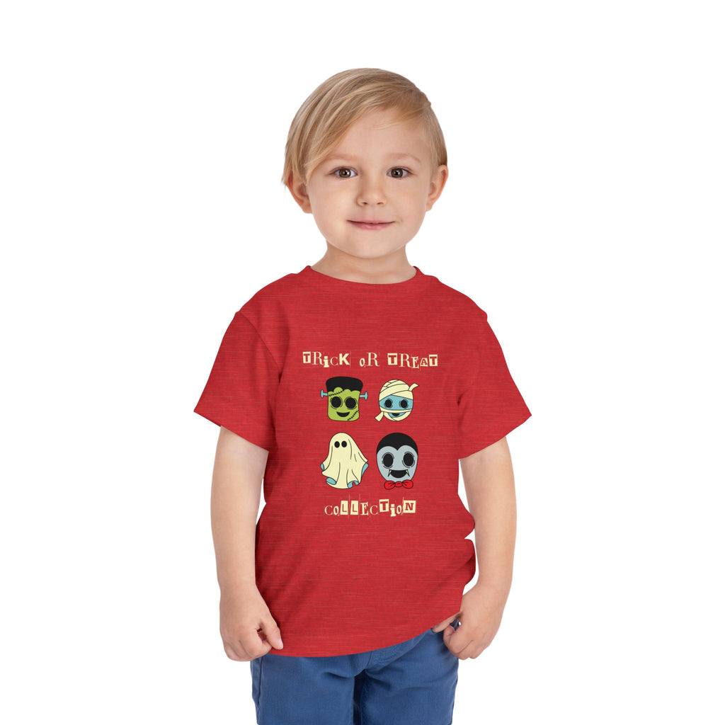 Halloween Toddler Tee, Trick or Treat Shirt, Kids Ghost Apparel, Cute Halloween Outfit, Spooky Toddler T-Shirt