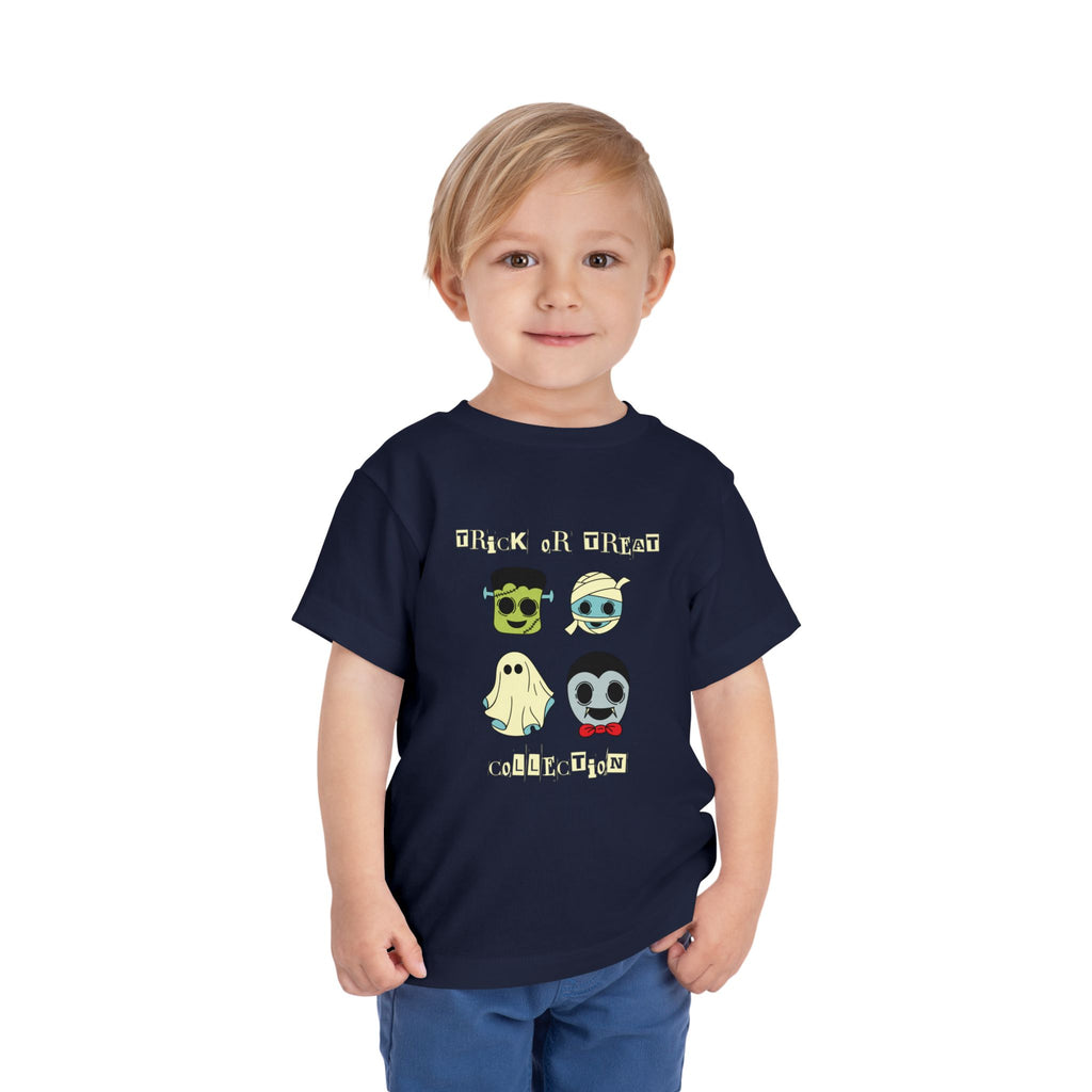 Halloween Toddler Tee, Trick or Treat Shirt, Kids Ghost Apparel, Cute Halloween Outfit, Spooky Toddler T-Shirt