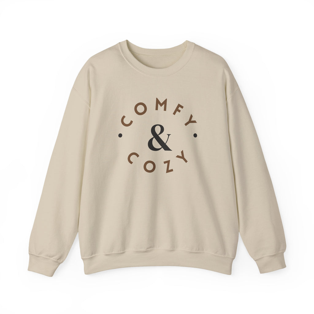 Comfy & Cozy Crewneck Sweatshirt — Minimal Neutral Lounge Pullover