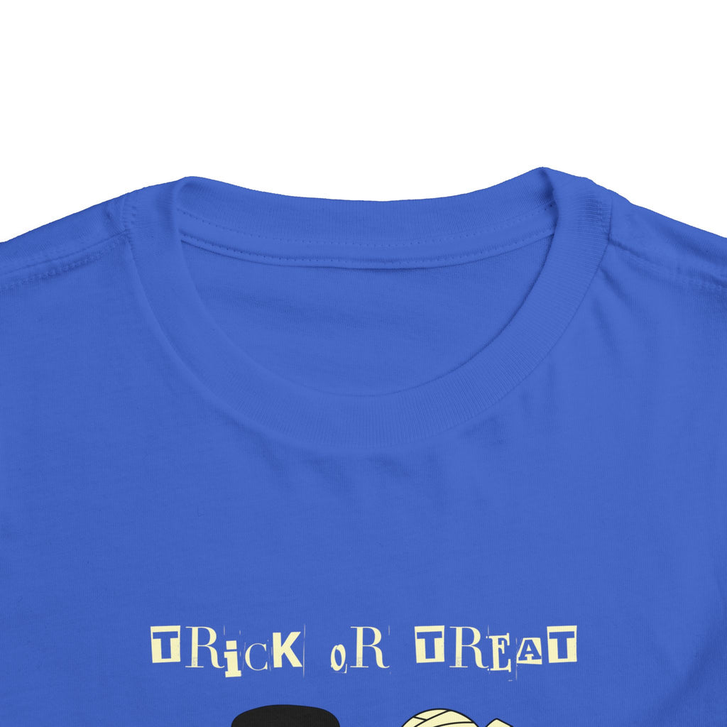 Halloween Toddler Tee, Trick or Treat Shirt, Kids Ghost Apparel, Cute Halloween Outfit, Spooky Toddler T-Shirt