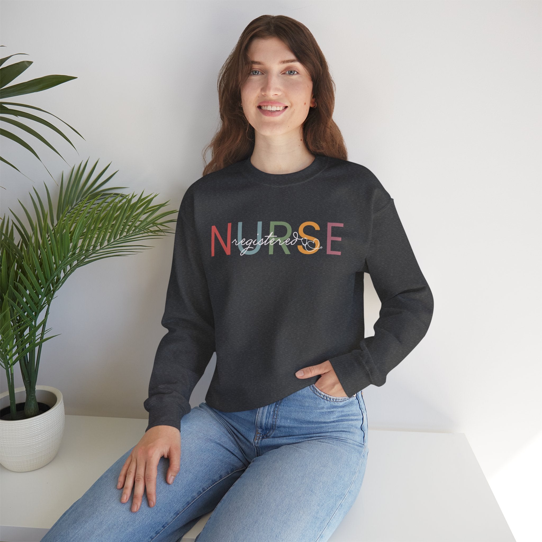 Registered Nurse  Crewneck Sweatshirt - Unisex Heavy Blend™ Apparel