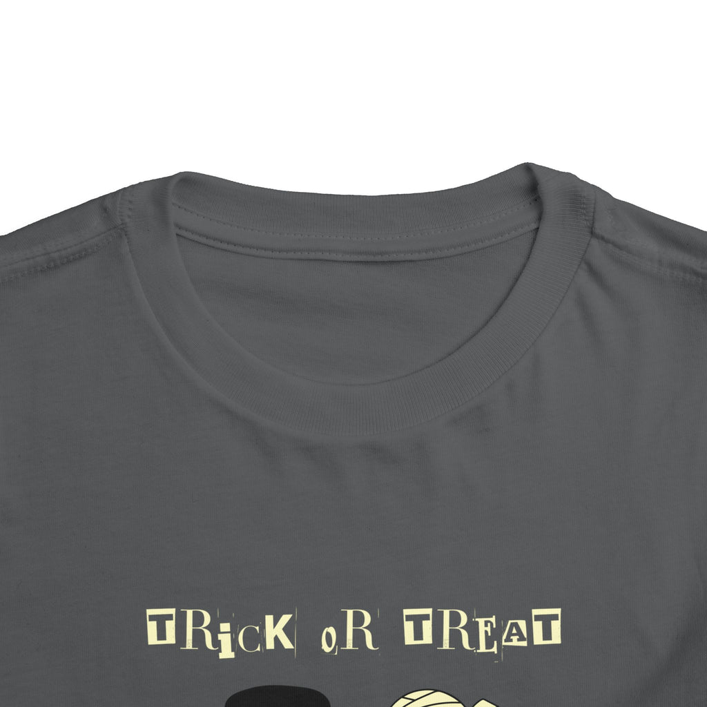 Halloween Toddler Tee, Trick or Treat Shirt, Kids Ghost Apparel, Cute Halloween Outfit, Spooky Toddler T-Shirt