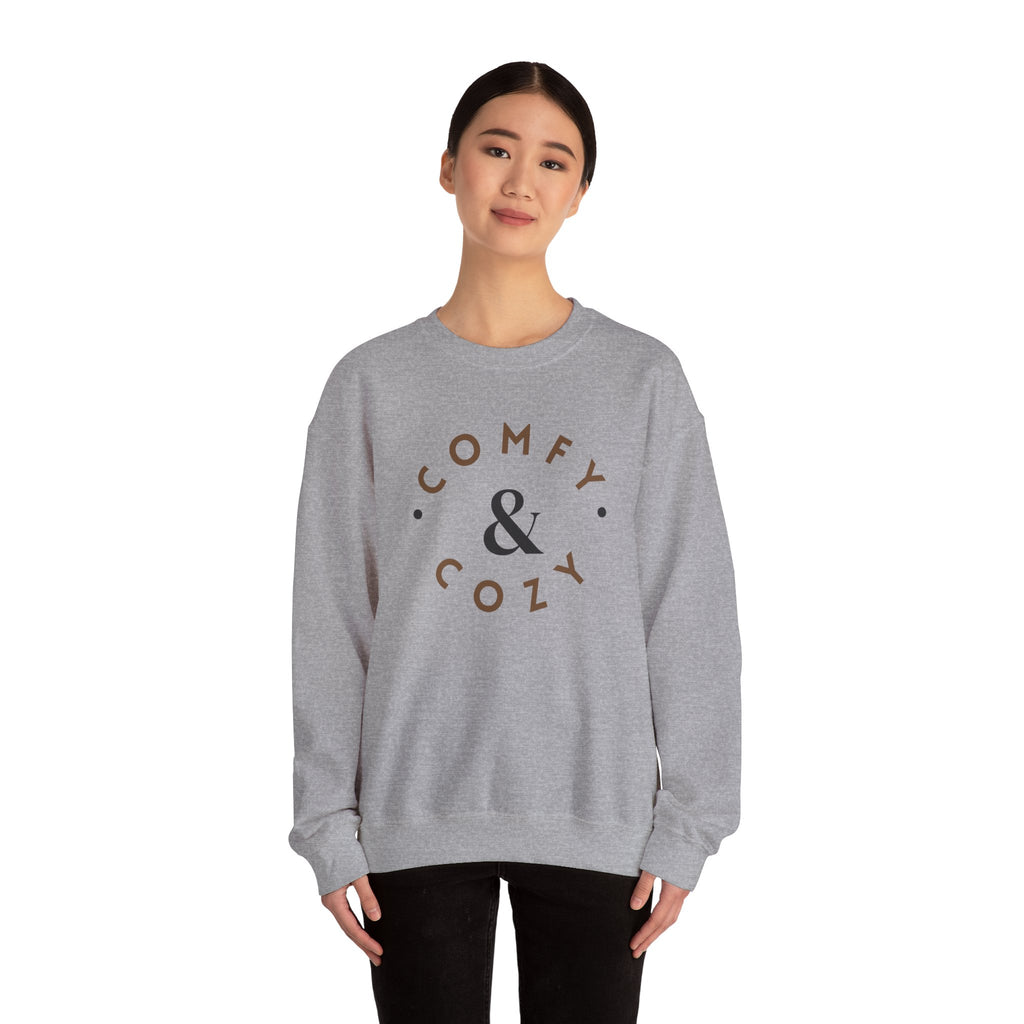 Comfy & Cozy Crewneck Sweatshirt — Minimal Neutral Lounge Pullover