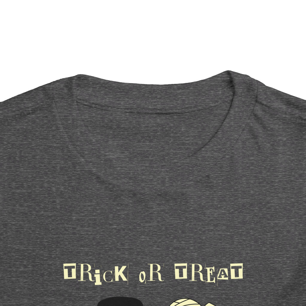 Halloween Toddler Tee, Trick or Treat Shirt, Kids Ghost Apparel, Cute Halloween Outfit, Spooky Toddler T-Shirt