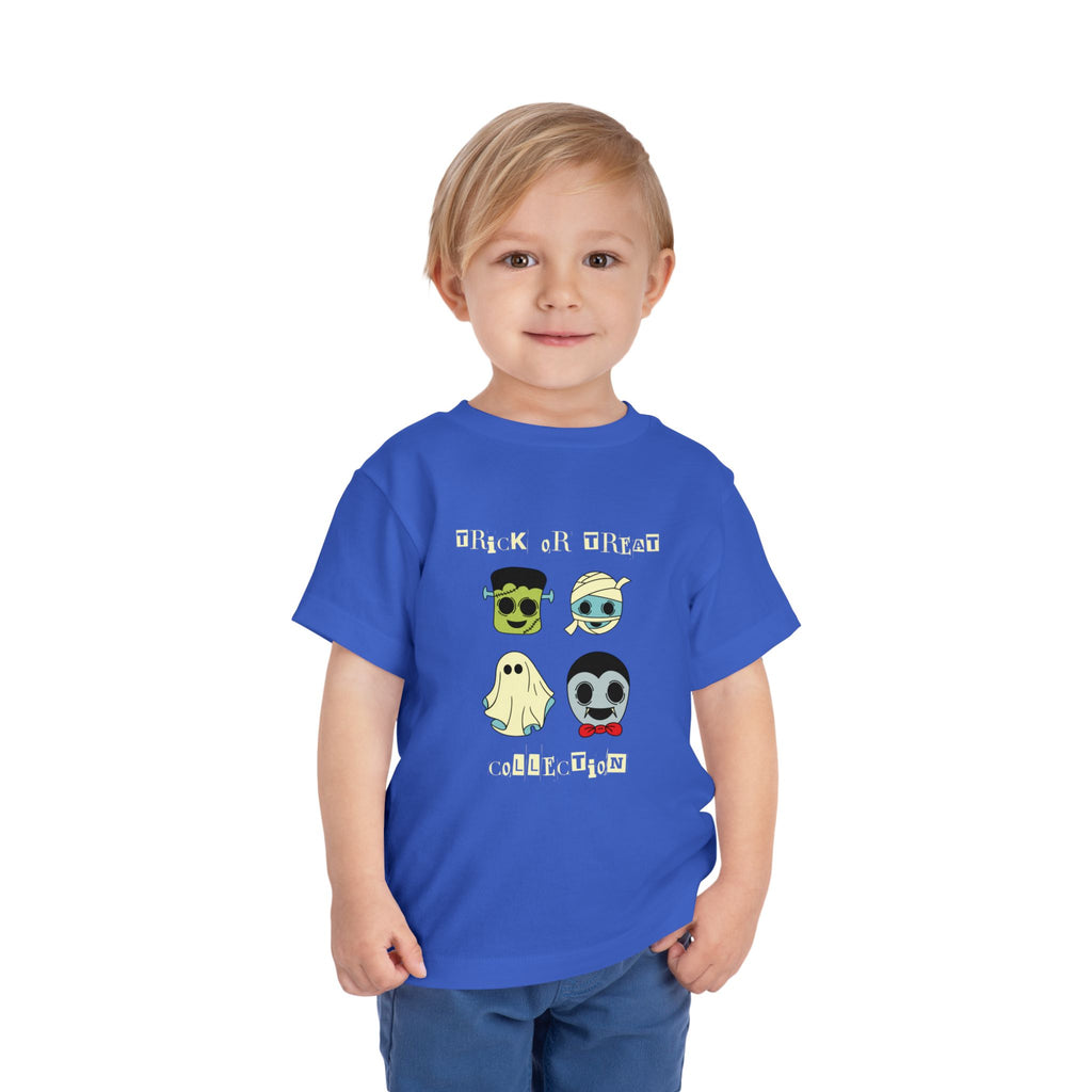 Halloween Toddler Tee, Trick or Treat Shirt, Kids Ghost Apparel, Cute Halloween Outfit, Spooky Toddler T-Shirt